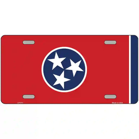 Tennessee State Flag Metal Novelty License Plate 24" x 12" (LLP)