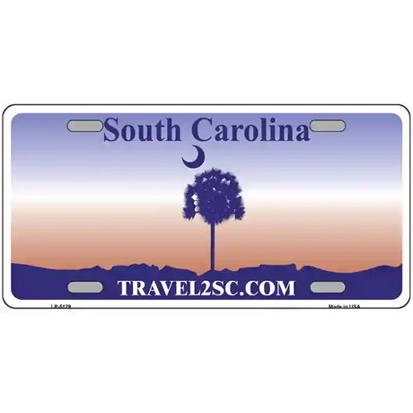 South Carolina Purple Blank Novelty Metal License Plate 24" x 12" (LLP)