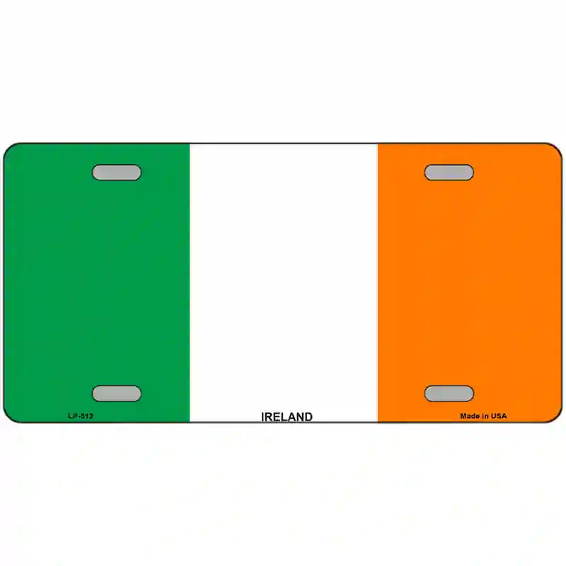 Ireland Flag Metal Novelty License Plate 24" x 12" (LLP)