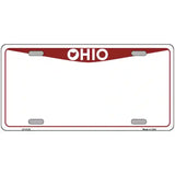 Ohio Red Blank Novelty Metal License Plate 24" x 12" (LLP)