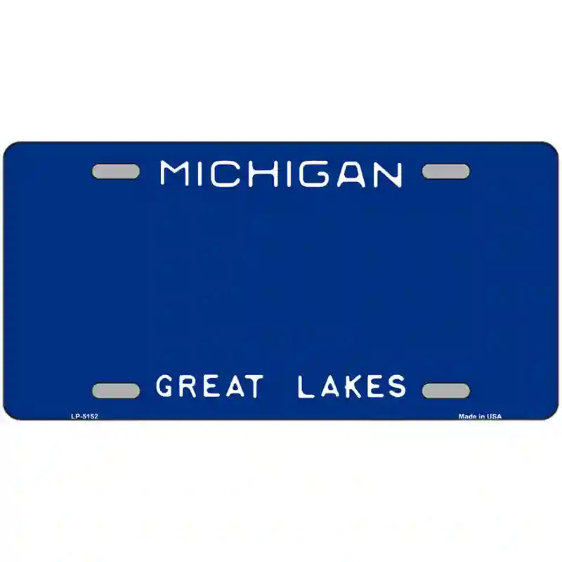 Michigan Great Lakes Plate Novelty State Blank Metal License Plate 24" x 12" (LLP)