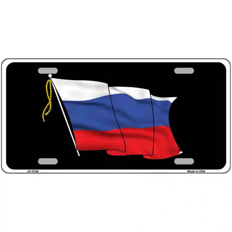 Russian Waving Flag Metal Novelty License Plate 24" x 12" (LLP)