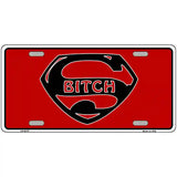 Super Bitch Metal Novelty License Plate 24" x 12" (LLP)