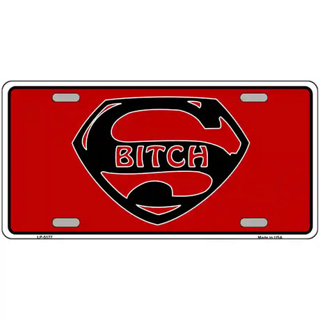 Super Bitch Metal Novelty License Plate 24" x 12" (LLP)