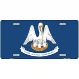 Louisiana State Flag Metal Novelty License Plate 24" x 12" (LLP)