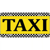 Taxi Metal Novelty License Plate 24" x 12" (LLP)