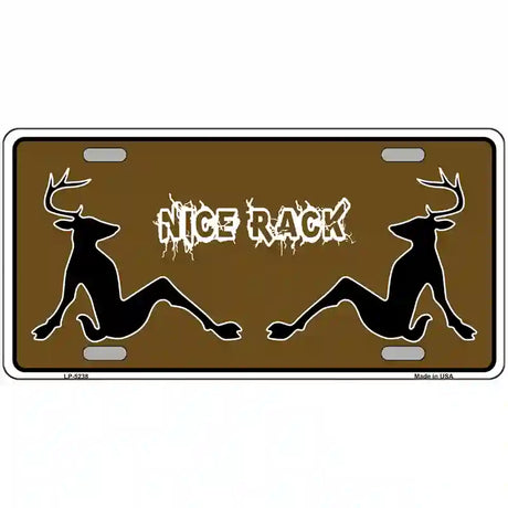 Nice Rack Novelty Metal License Plate 24" x 12" (LLP)