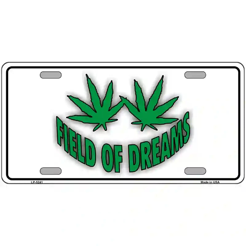 Field of Dreams Novelty Metal License Plate 24" x 12" (LLP)