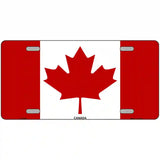 Canadian Flag Metal Novelty License Plate 24" x 12" (LLP)