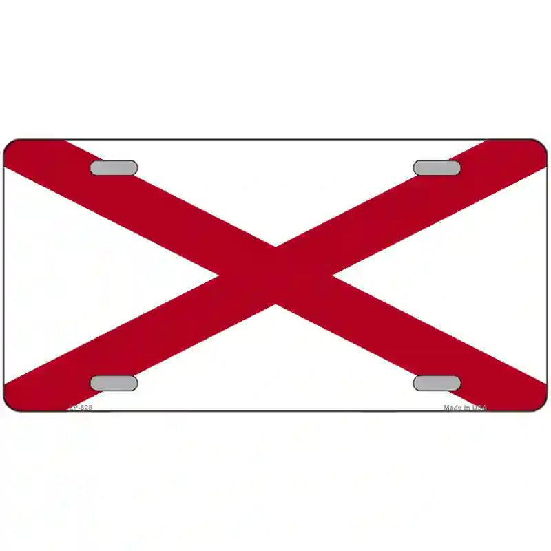 Alabama State Flag Metal Novelty License Plate Sign 24" x 12" (LLP)