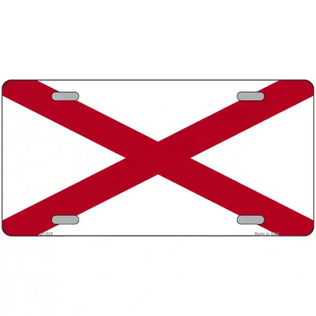 Alabama State Flag Metal Novelty License Plate Sign 24" x 12" (LLP)