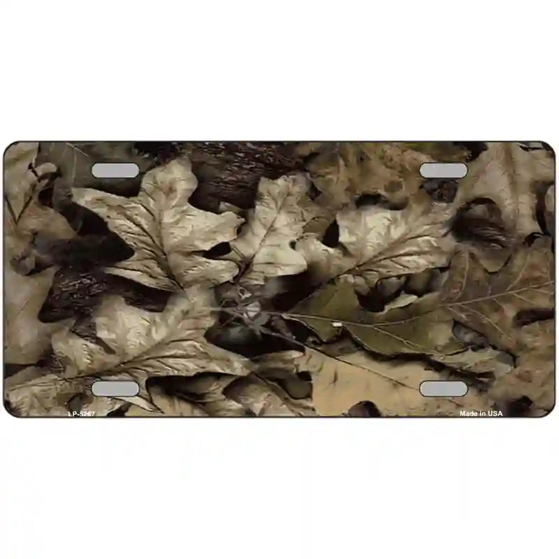 Leaf Camouflage Metal Novelty License Plate LP-5267 24" x 12" (LLP)