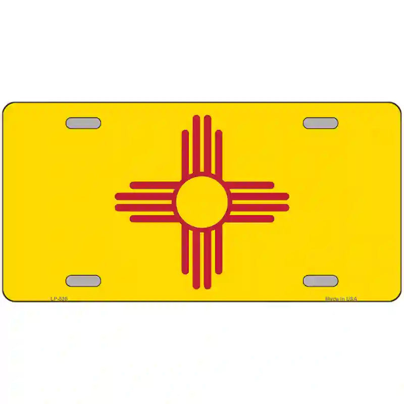 New Mexico State Flag Metal Novelty License Plate 24" x 12" (LLP)