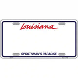 Louisiana Sportsman Blank Plate Metal License Plate 24" x 12" (LLP)