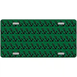 Green Black Anchor Metal Novelty License Plate 24" x 12" (LLP)