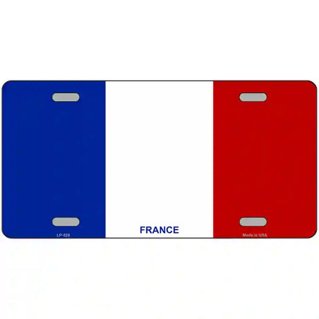 France Flag Metal Novelty License Plate 24" x 12" (LLP)