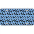 Light Blue Black Anchor Metal Novelty License Plate 24" x 12" (LLP)