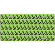 Lime Green Black Anchor Metal Novelty License Plate 24" x 12" (LLP)