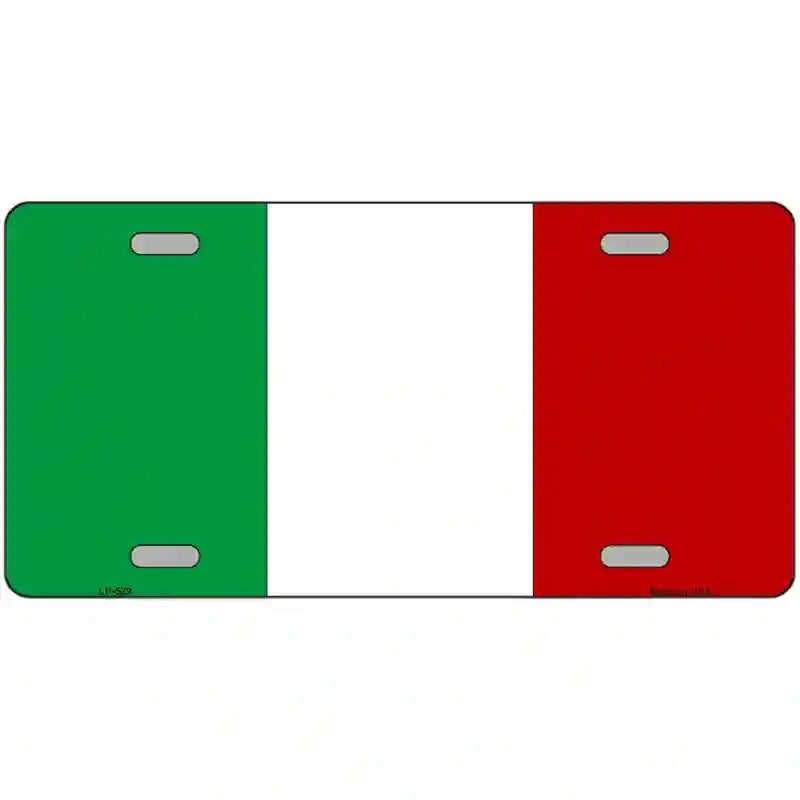 Italy Flag Metal Novelty License Plate 24" x 12" (LLP)