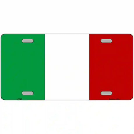 Italy Flag Metal Novelty License Plate 24" x 12" (LLP)