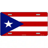 Puerto Rico Flag Metal Novelty License Plate 24" x 12" (LLP)