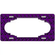 Purple Black Anchor Scallop Center Metal Novelty License Plate 24" x 12" (LLP)