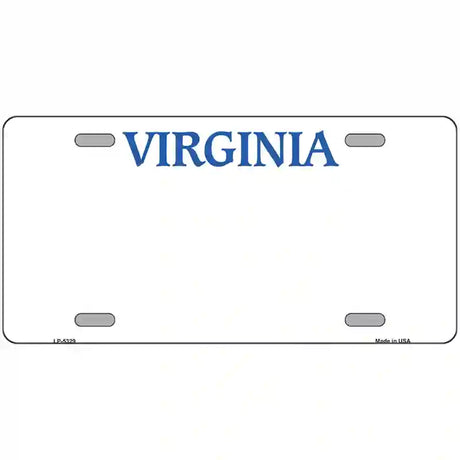 Virginia Blank Novelty Metal License Plate 24" x 12" (LLP)