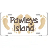 Pawleys Island Foots Metal Novelty License Plate 24" x 12" (LLP)