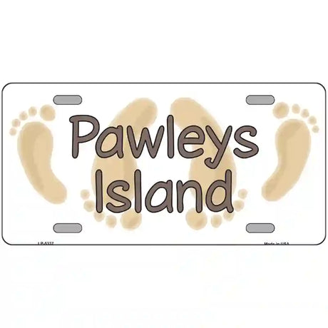 Pawleys Island Foots Metal Novelty License Plate 24" x 12" (LLP)