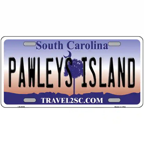 Pawleys Island South Carolina Metal Novelty License Plate 24" x 12" (LLP)