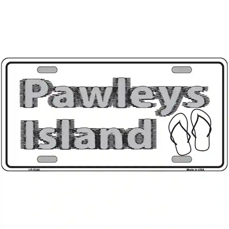 Pawleys Island Flip Flops Metal Novelty License Plate 24" x 12" (LLP)