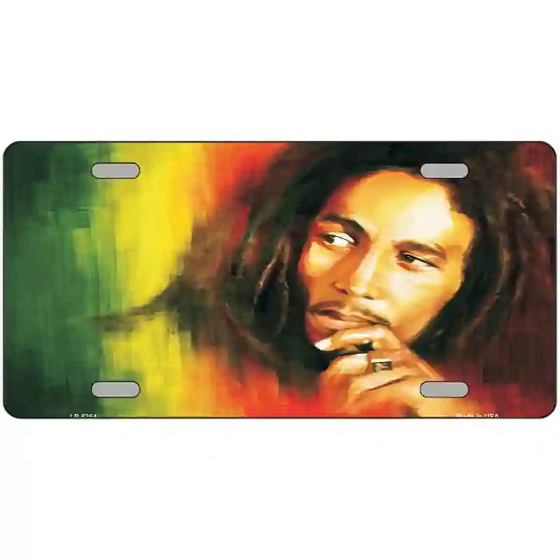 Bob Marley Novelty Metal License Plate 24" x 12" (LLP)