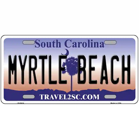 Myrtle Beach South Carolina Metal Novelty License Plate 24" x 12" (LLP)