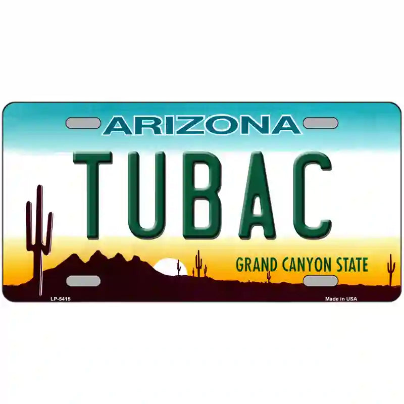 Tubac Arizona Novelty Metal License Plate 24" x 12" (LLP)