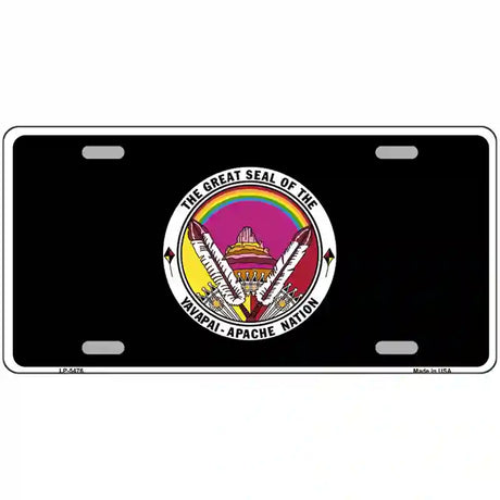 Yavapai Apache Metal Novelty License Plate 24" x 12" (LLP)