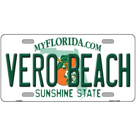 Vero Beach Florida Novelty Metal License Plate 24" x 12" (LLP)