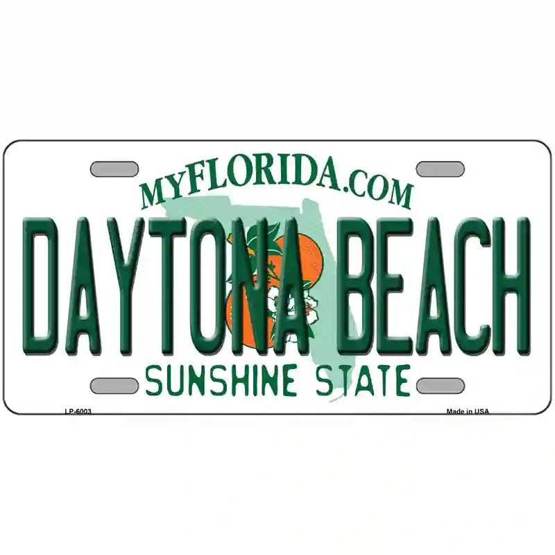 Daytona Beach Florida Novelty Metal License Plate 24" x 12" (LLP)