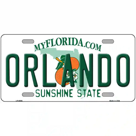 Orlando Florida Novelty Metal License Plate 24" x 12" (LLP)