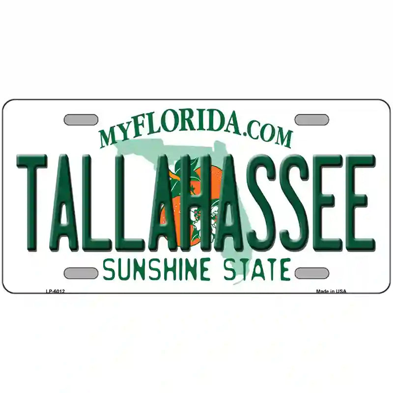 Tallahassee Florida Novelty Metal License Plate 24" x 12" (LLP)