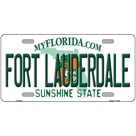 Fort Lauderdale Florida Novelty Metal License Plate 24" x 12" (LLP)