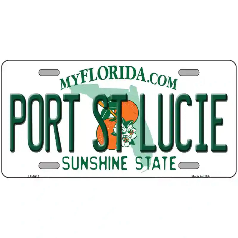 Port St Lucie Florida Novelty Metal License Plate 24" x 12" (LLP)