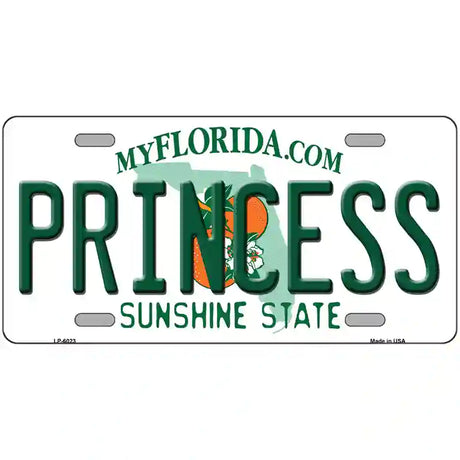 Princess Florida Novelty Metal License Plate 24" x 12" (LLP)