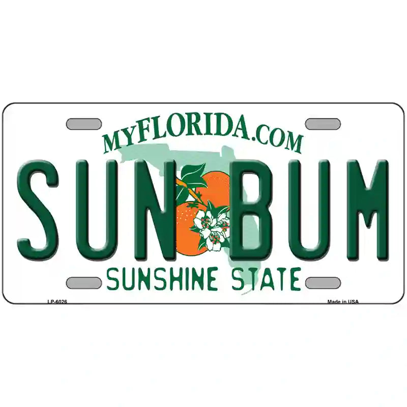 Sun Bum Florida Novelty Metal License Plate 24" x 12" (LLP)