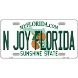 N Joy Florida Novelty Metal License Plate 24" x 12" (LLP)