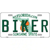 Biker Florida Novelty Metal License Plate 24" x 12" (LLP)