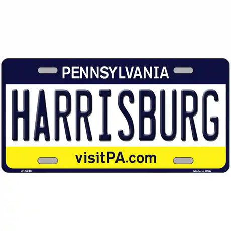 Harrisburg Pennsylvania State Novelty Metal License Plate 24" x 12" (LLP)