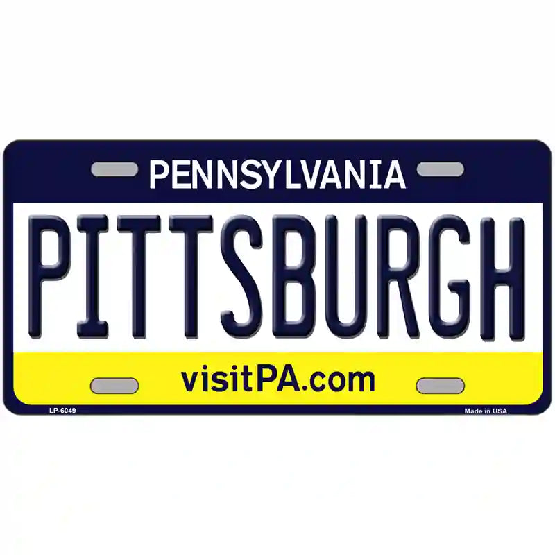 Pittsburgh Pennsylvania State Novelty Metal License Plate 24" x 12" (LLP)