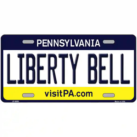 Liberty Bell Pennsylvania State Novelty Metal License Plate 24" x 12" (LLP)