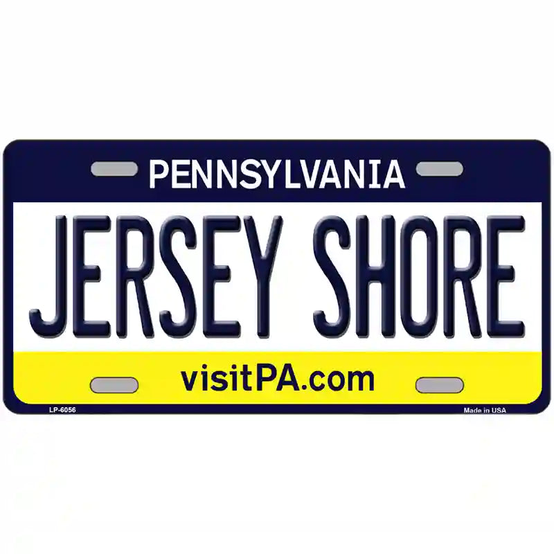 Jersey Shore Pennsylvania State Novelty Metal License Plate 24" x 12" (LLP)