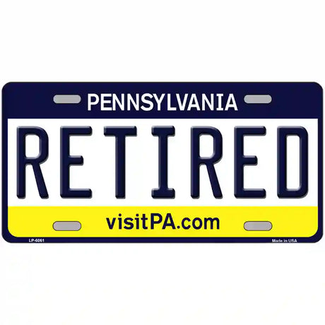 Retired Pennsylvania State Novelty Metal License Plate 24" x 12" (LLP)